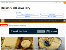 Tablet Screenshot of italiangoldjewellery.com